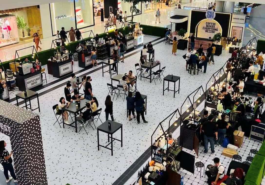 Taste an array of flavors at Coffee Market, where coffee shops showcase their best brews and pastries.
